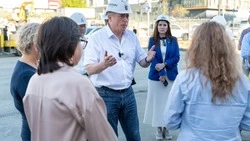 На стройплощадке новой школы на 1260 мест в Южно-Сахалинске приступили к этапу благоустройства