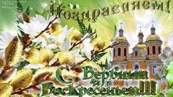 Красивые открытки с Вербным воскресеньем 2024