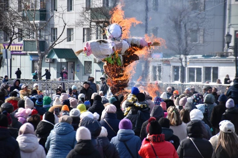 Широкую Масленицу отметили в Поронайске