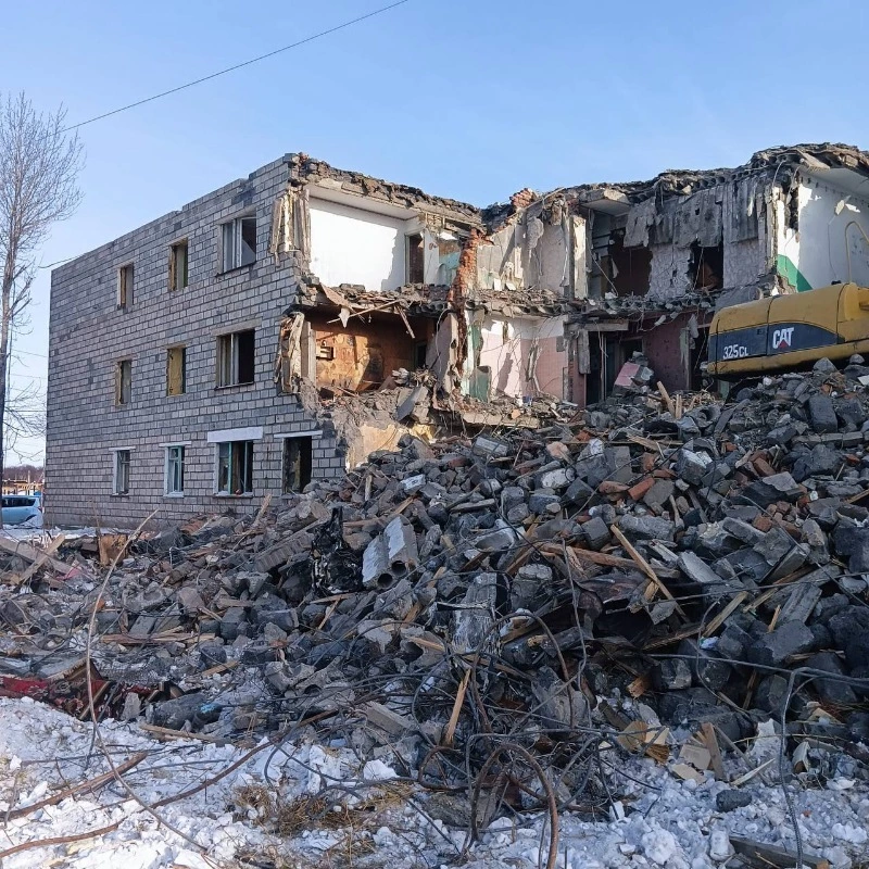  В Поронайске продолжается ликвидация аварийного жилого фонда
