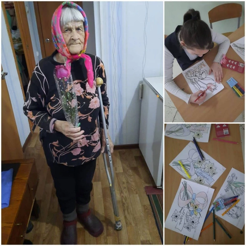 Тимуровцы наших дней.Школьники Поронайского района помогают пожилым людям и инвалидам