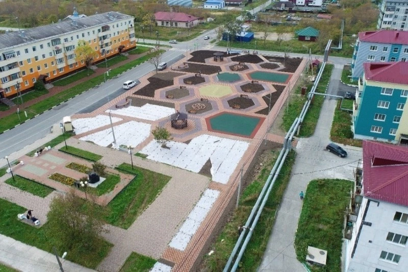 Более 150 новых общественных пространств благоустроили на Сахалине и Курилах за 5 лет